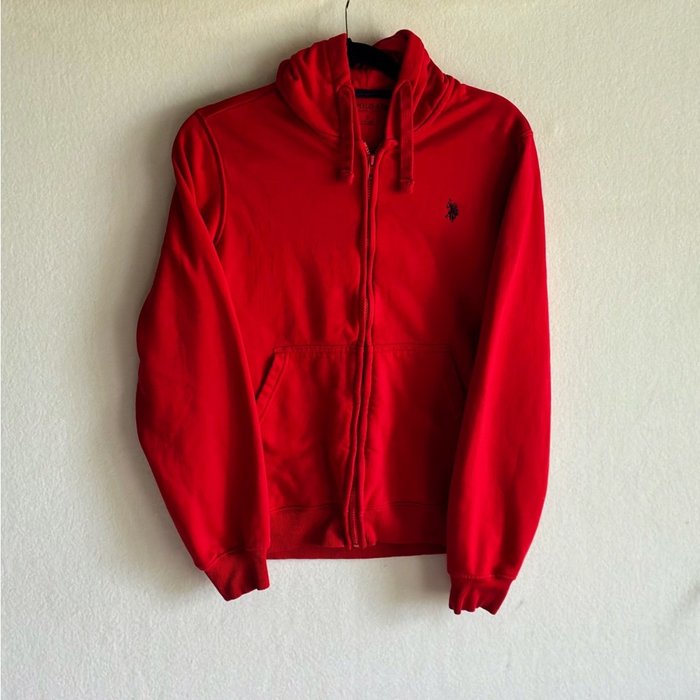 U.S. Polo Assn. Red Zip-Up Men's Sweater